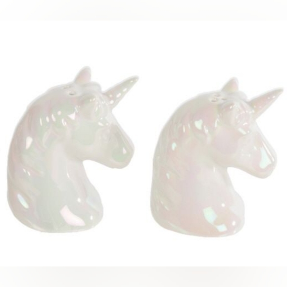 Unicorn Salt & Pepper Shaker Set NWT - Picture 2 of 3